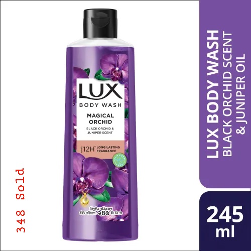Lux Body Wash Black Orchid Scent & Juniper Oil 245ml