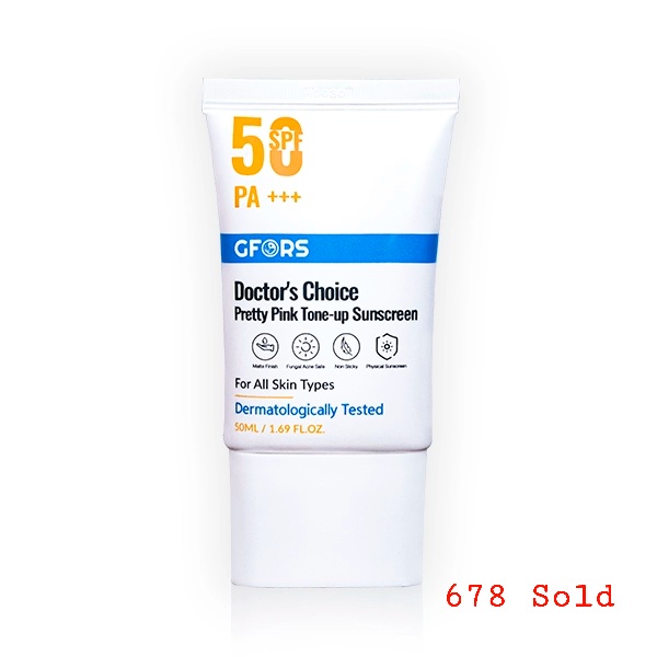 GFORS Doctor's Choice Pretty Pink Tone-up Sunscreen 50ml