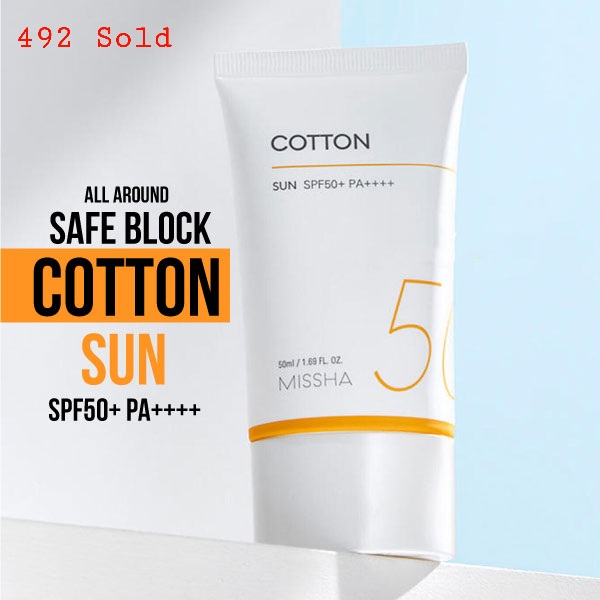 Missha All Around Safe Block Cotton Sun SPF50+ PA++++ 50ml
